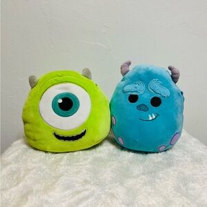 Sulley & Mike Disney Squishmallow 8" Kellytoy Monsters Inc Set of 2